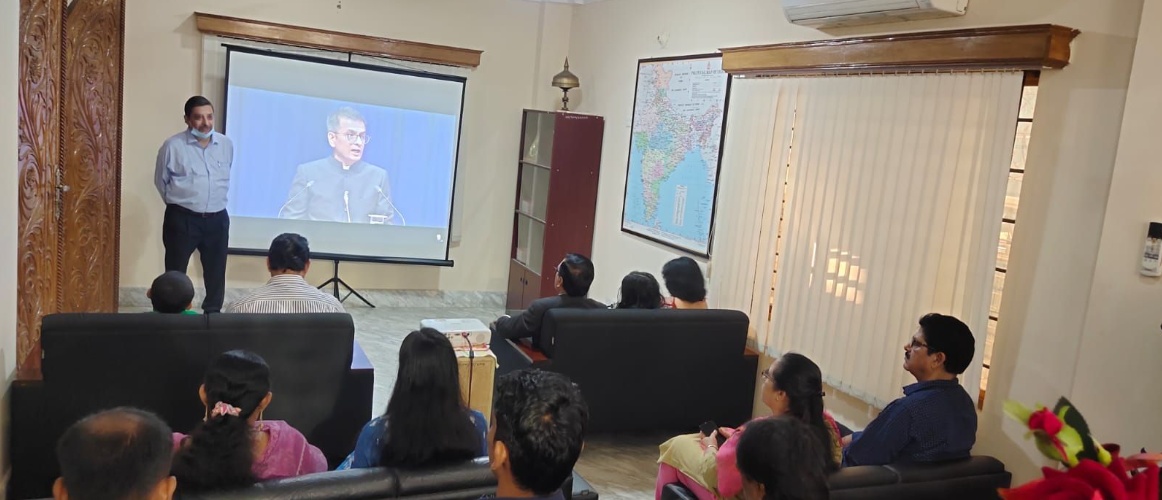  The members of Assistant High Commission of India, Sylhet joined the Constitution Day 2022 celebrations today and read the Preamble in Hindi & English, led by AHC. AHCI, Sylhet also took part in Constitution Day Celebration held at Supreme Court of India led by the Hon’ble Prime Minister via live streaming.
